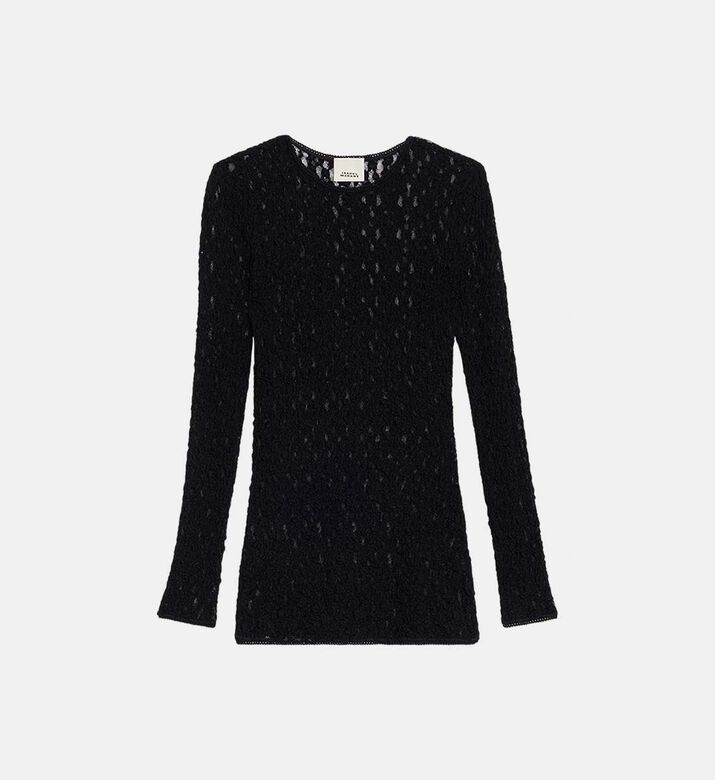 Gaelle Lace Floral-print Top
