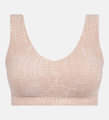 Snakeskin Detailing Sports Bra