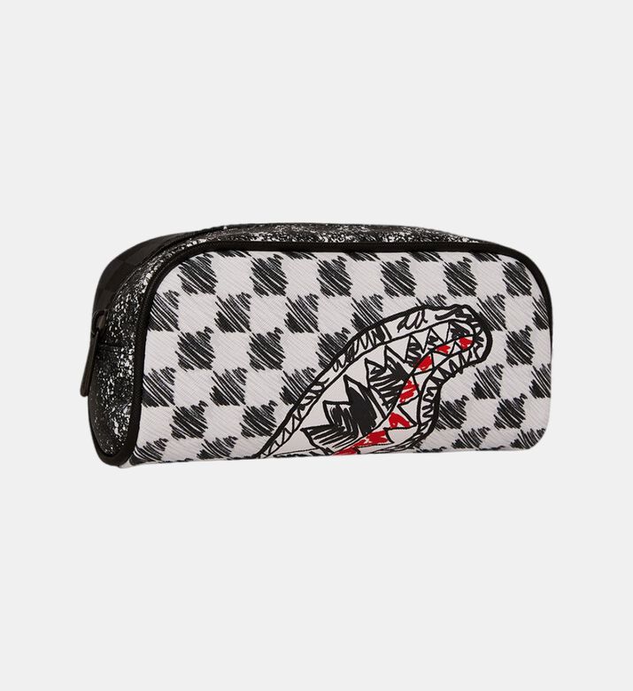 Drip Check Shark Pencil Pouch Drip Check Shark Pencil Pouch
