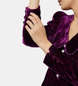 بلوزة الأميرة المخملية بيبلوم