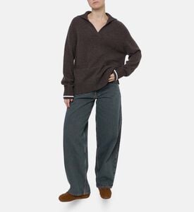 Beatrice B Knit Long-sleeve Polo Shirt, Model View Beatrice B Knit Long-sleeve Polo Shirt, Model View