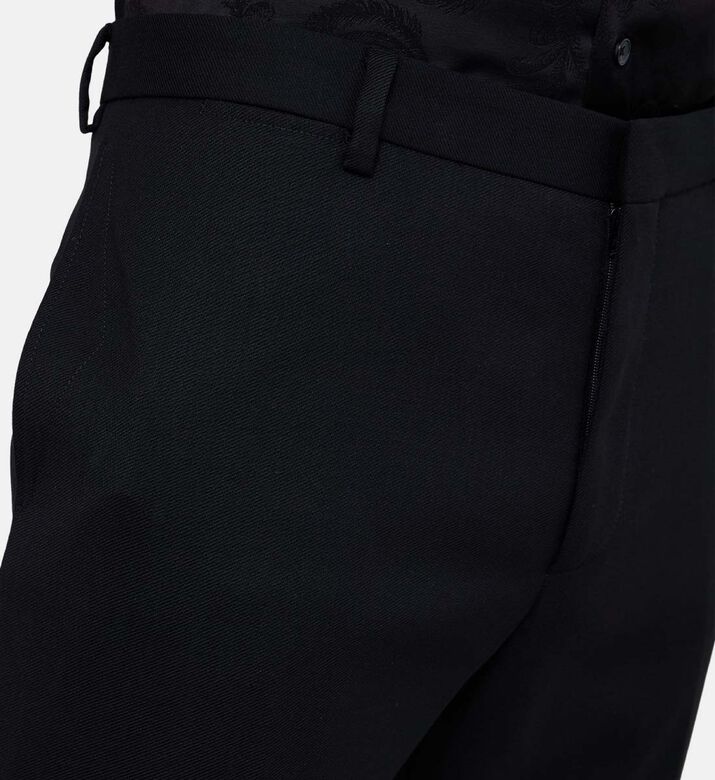 بنطال صوف بساق مستقيمة