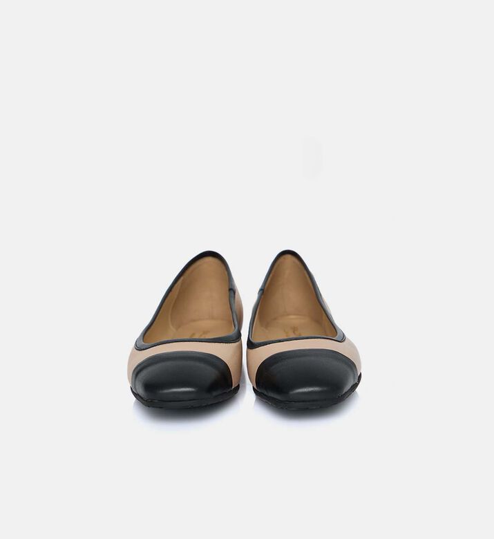 Nappa Leather Two-tone Ballerinas