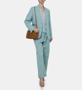 Lomg-sleeve Shawl Collar Blazer