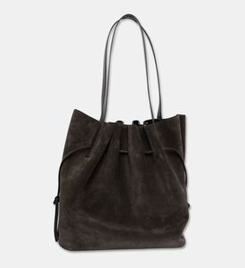 Yuzefi Bag Scallop Tote Suede, Brown, Packshot View