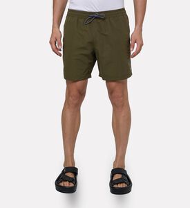 Hackett London Icon Logo-print Elastic Waistband Shorts, Green, Xxl, Model View