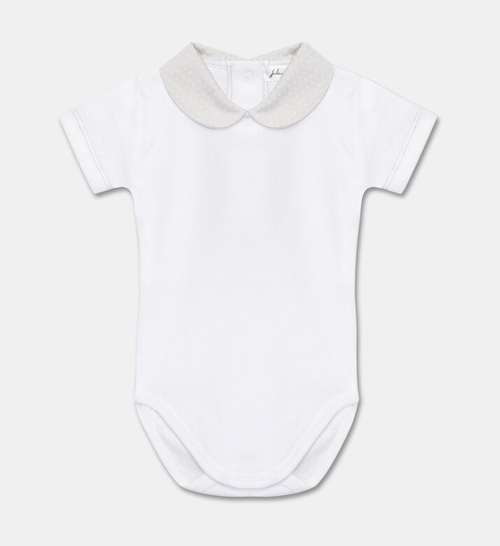 Jules & Juliette Paris Long-sleeve Peter Pan Collar Bodysuit, Packshot View