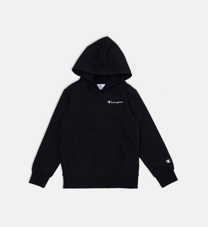 Champion Logo-detail Kangaroo Pocket Hoodie, Black, Xs, Packshot View