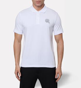 Karl Lagerfeld Pique Cotton Ikon Polo Shirt, Model View
