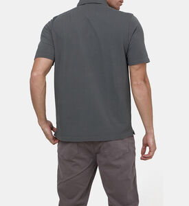 Cotton Ribbed Cuffs Polo Shirt Cotton Ribbed Cuffs Polo Shirt
