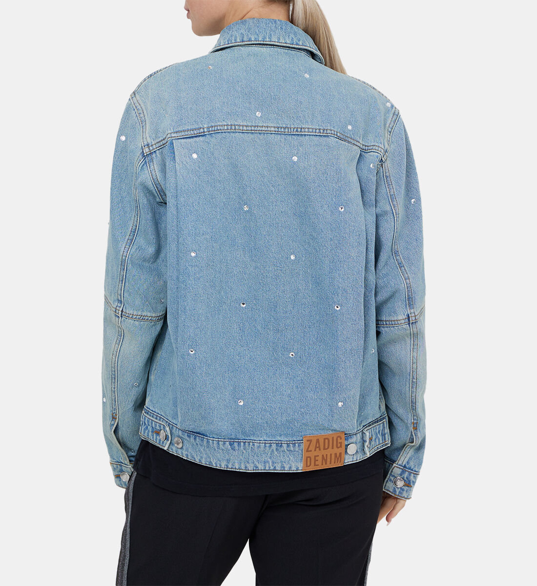 Diamante denim shirt discount