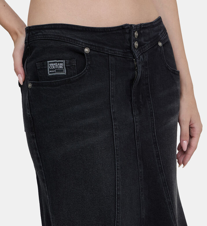 Mermaid Style Long Denim Skirt