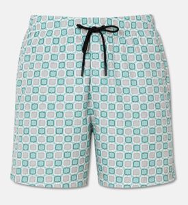 Tagliatore Geometric-print Drawstring Shorts, Green, Xl, Packshot View