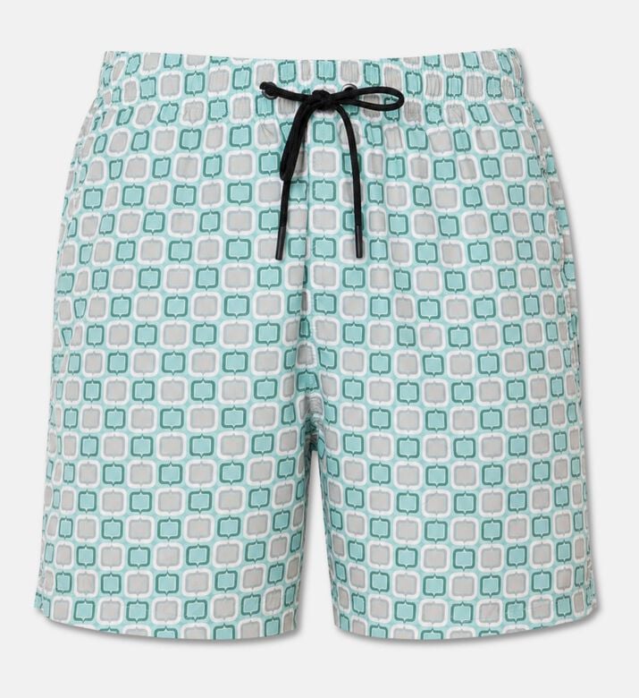 Tagliatore Geometric-print Drawstring Shorts, Green, Xl, Packshot View