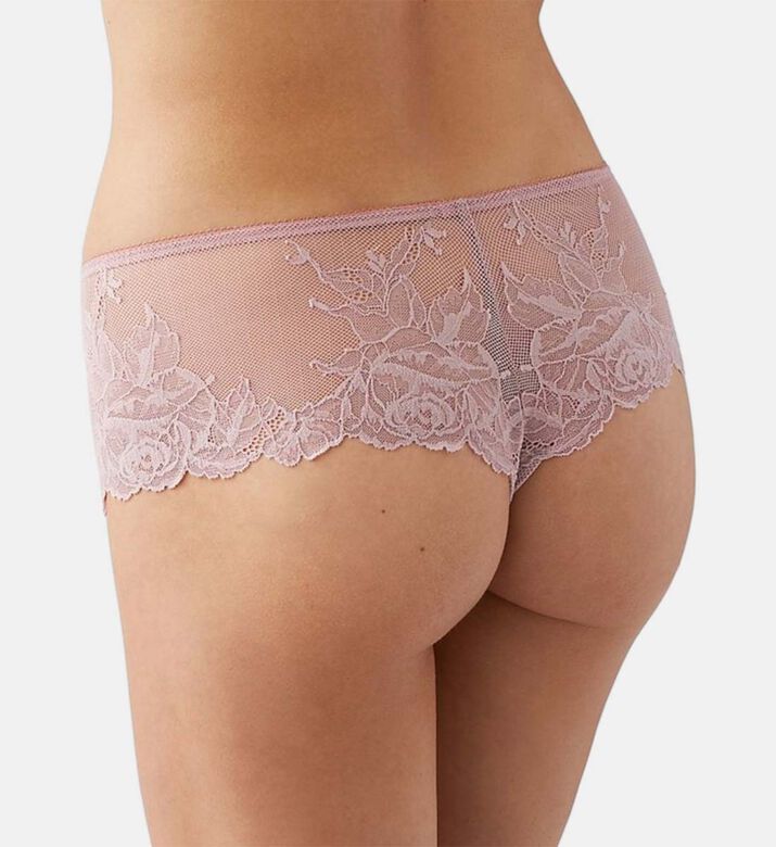 Wacoal Floral-embroidery Regular-fit Briefs, Nude, Xl, Model View