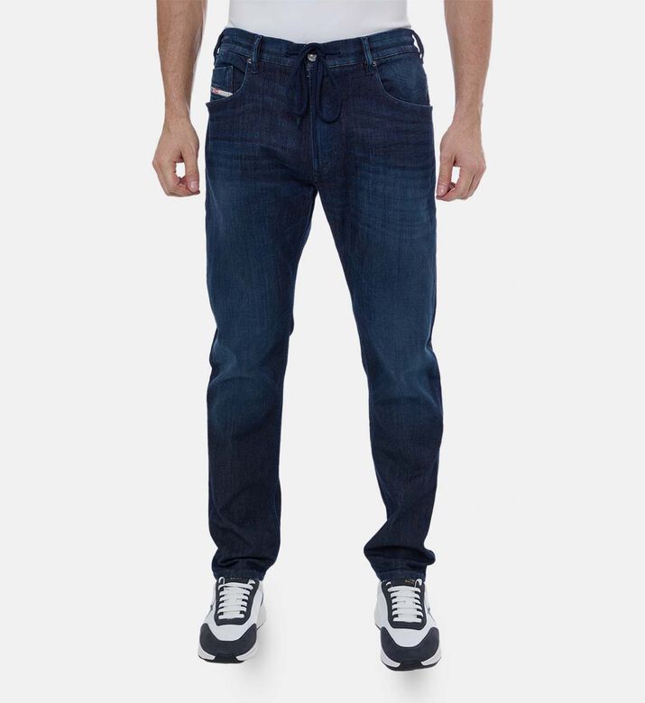 Drawstring Wide-leg Jeans