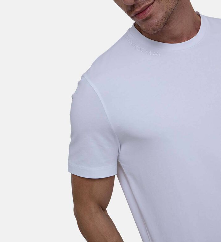 Stretch Jersey Crew Neck T-shirt