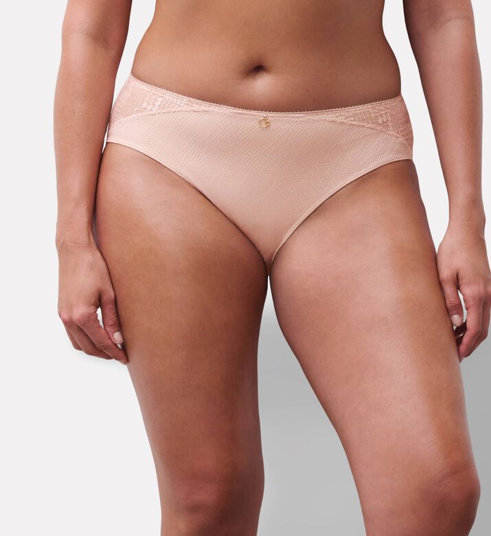 Chantelle Lace Side Panels Briefs, Model View