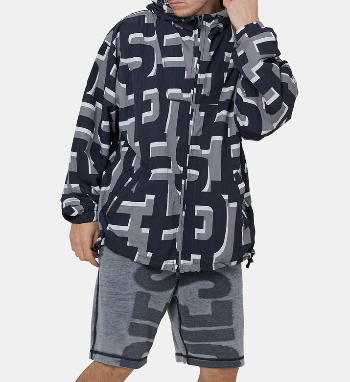 Monogram-print Hooded Windbreaker Monogram-print Hooded Windbreaker
