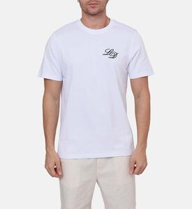 تيشيرت قصير الأكمام بياقة دائرية