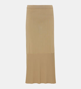 Ribbed Slim-fit Midi Skirt Ribbed Slim-fit Midi Skirt