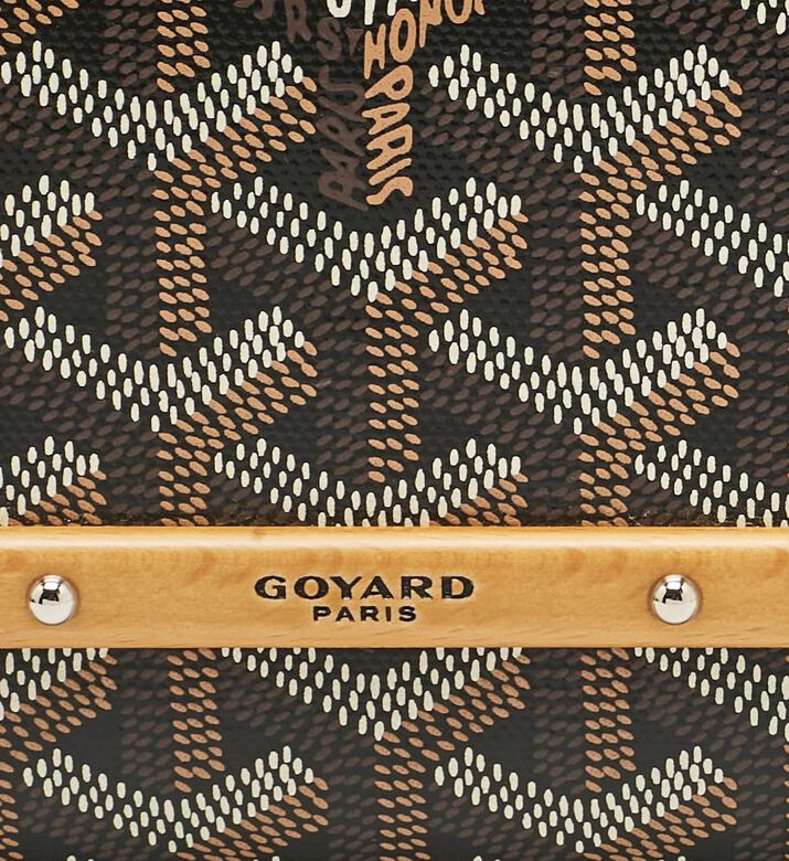 Goyard Preowned Goyard Goyardine Coated Canvas Leather Mini Monte Carlo Case, Packshot View