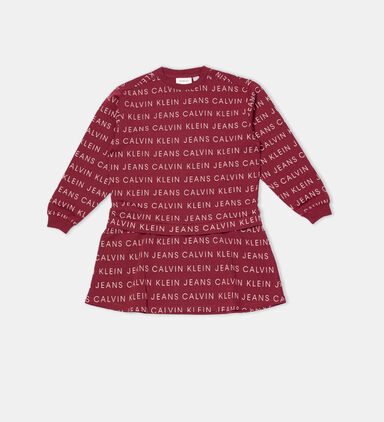 All-over Logo Fleece Dress