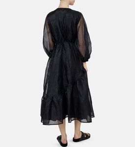 Long-sleeve Wrap Dress