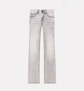 True Religion Contrast Stitching Acid-wash Flared Jeans, Grey, 29, Packshot View