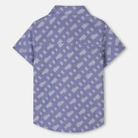 Button Closure Logo-print Shirt