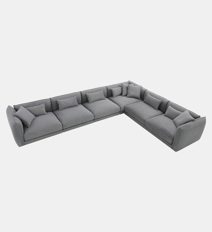 Home Deco and More Louis Fabric Corner Sofa, Packshot View