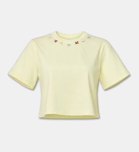 Forte-Forte Cotton Jersey Floral-embroidery T-shirt, Packshot View