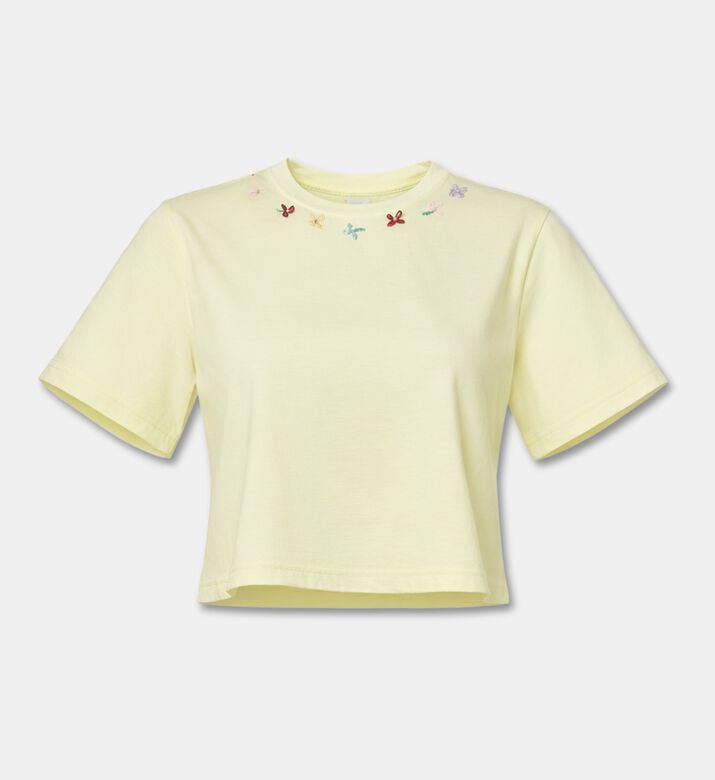 Forte-Forte Cotton Jersey Floral-embroidery T-shirt, Packshot View