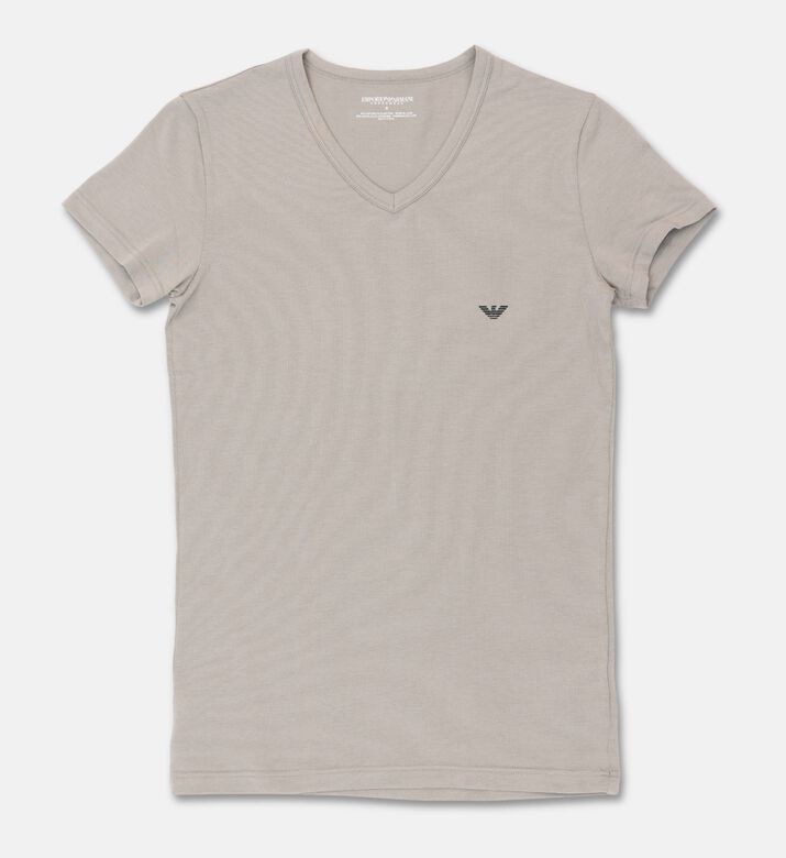 Emporio Armani Slim-fit V-neck T-shirt, Black, S, Packshot View