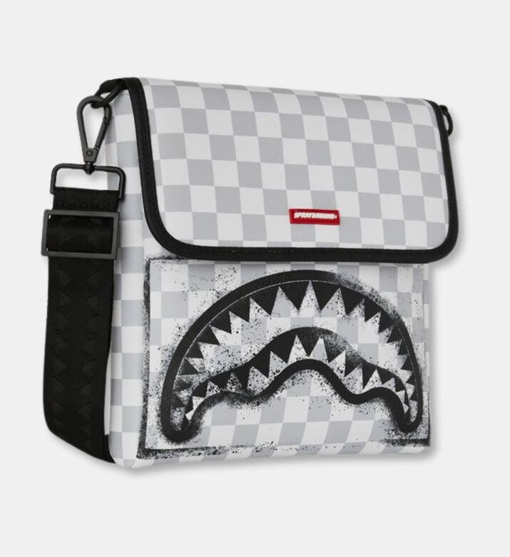 Sprayground Shark Graffiti-print Messenger Bag, Packshot View