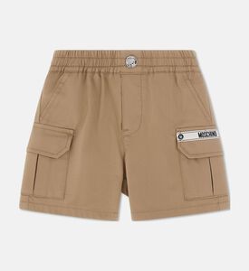 Moschino BKT Logo-tape Elasticated Waistband Cargo Shorts, Packshot View