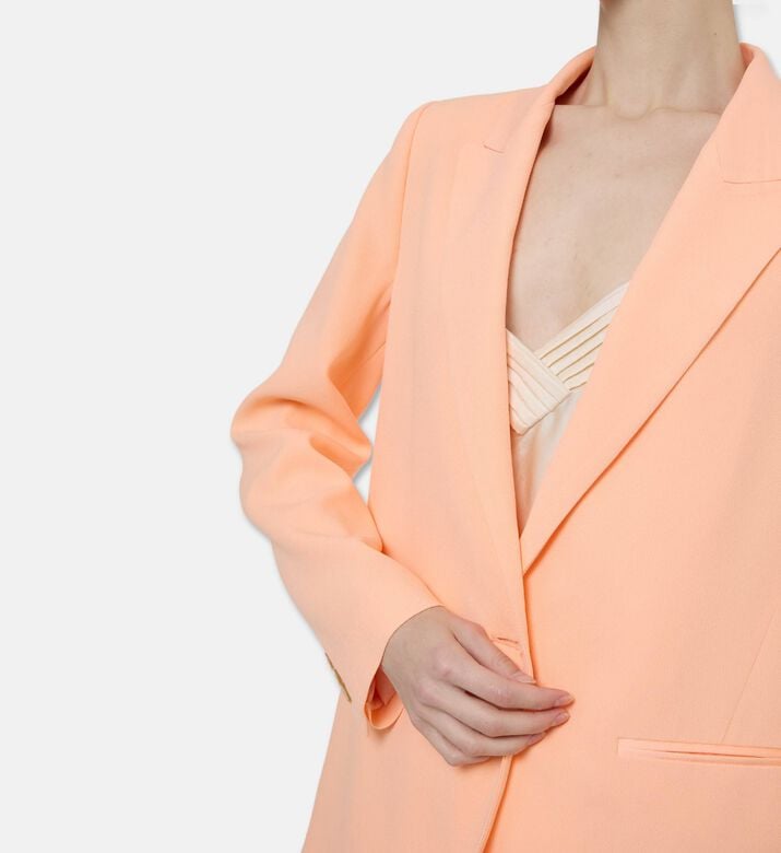 Forte-Forte Welt Pockets Long-sleeve Blazer, Model View