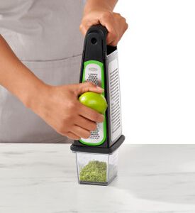 Removable Zester Etched Box Grater