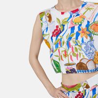 Fresh Table Fruit-print Sleeveless Top
