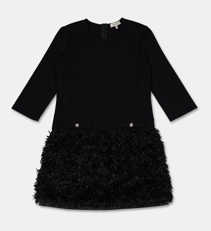 Twinset Three Quarter-sleeve Textured Dress, Packshot View