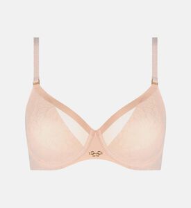 حمالة صدر بجزء شفاف برقبة في