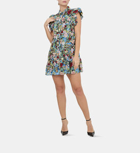 Meeko Floral Ruffle Mini Dress Meeko Floral Ruffle Mini Dress