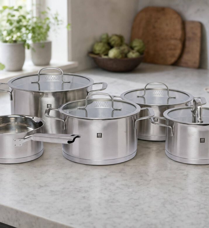 Zwilling Trueflow 5-piece Cookware Set, Model View