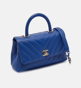 Chanel Chanel Chevron Caviar Leather Mini Coco Top Handle Bag Preowned, Packshot View Chanel Chanel Chevron Caviar Leather Mini Coco Top Handle Bag Preowned, Packshot View