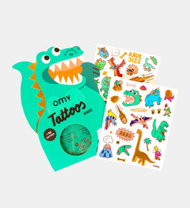 حزمة ملصقات وشم مؤقتة بشكل ديناصورات