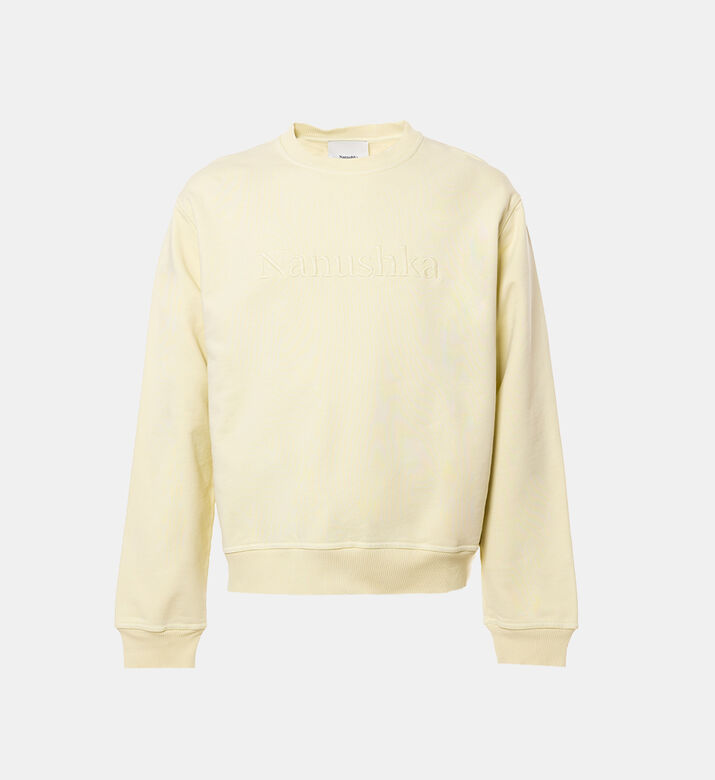 سويت شيرت ريمي مطرز بشعار