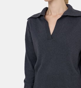 Cashmere Yarn Polo Top Cashmere Yarn Polo Top