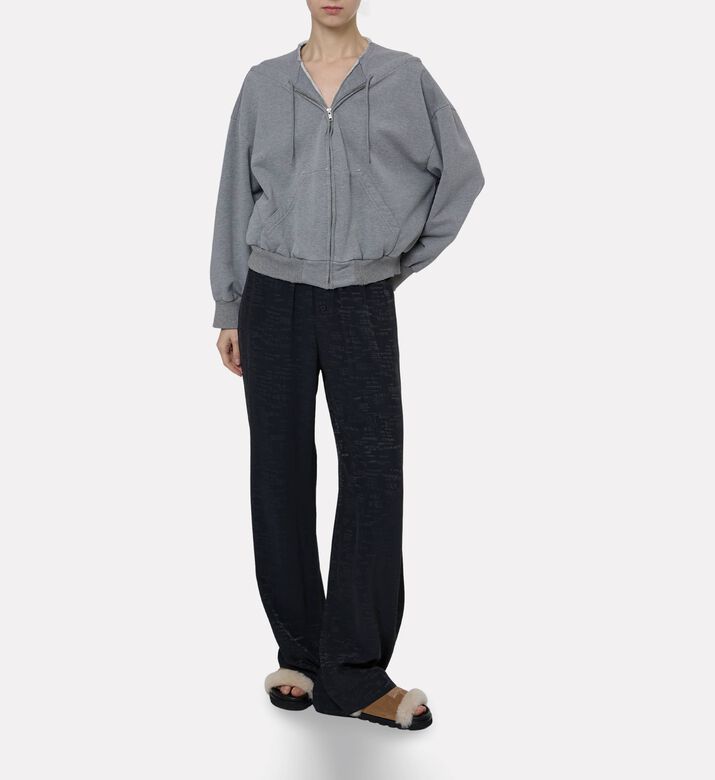 MM6 All-over Logo-print Wide-leg Pants, Model View