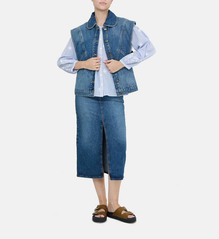 Sleeveless Denim Jacket