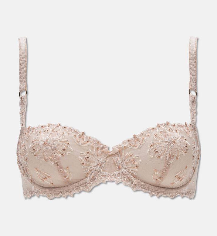 Chantelle Regular-fit Lace Demi Bra, Beige, 90, E, Packshot View